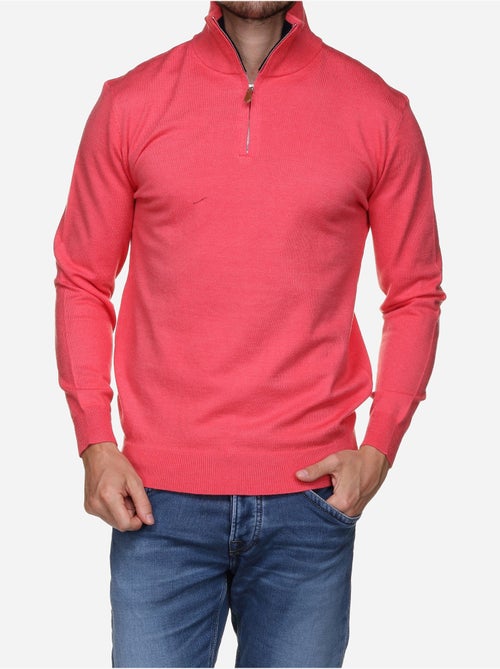 Jersey de vestir con cuello alto y cremallera - Yves Enzo - Kiabi
