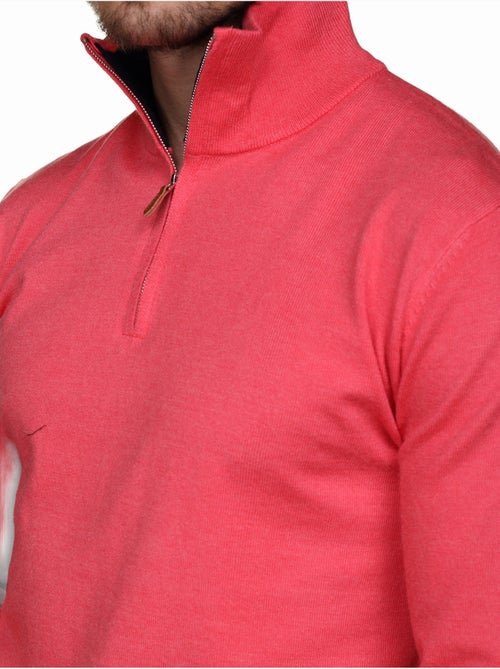 Jersey de vestir con cuello alto y cremallera - Yves Enzo - Kiabi
