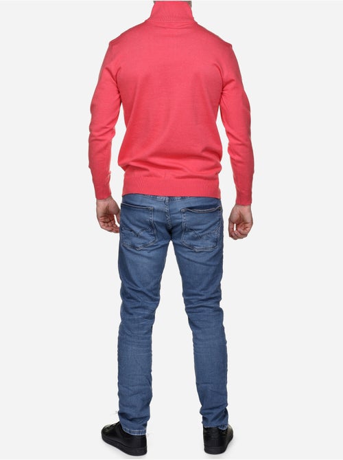 Jersey de vestir con cuello alto y cremallera - Yves Enzo - Kiabi