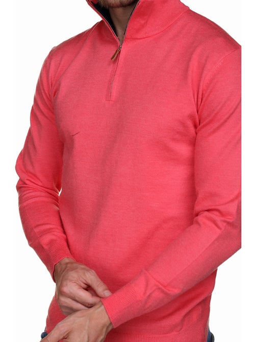 Jersey de vestir con cuello alto y cremallera - Yves Enzo - Kiabi