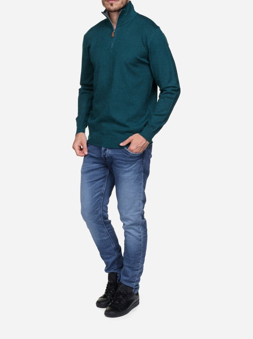 Jersey de vestir con cuello alto y cremallera - Yves Enzo - Kiabi Jersey de vestir con cuello alto y cremallera - Yves Enzo - Kiabi