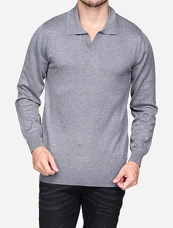 Jersey de vestir con cuello con cremallera - Frilivin