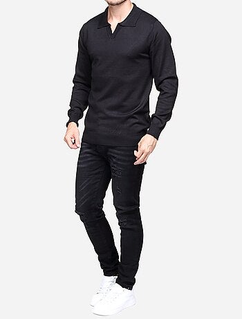 Jersey de vestir con cuello con cremallera - Frilivin