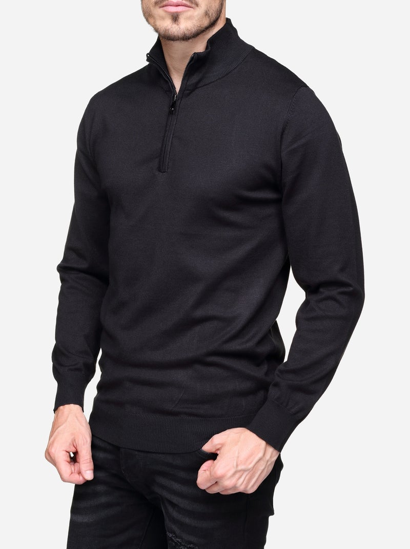 Jersey de vestir con cuello de camionero - Frilivin Gris - Kiabi