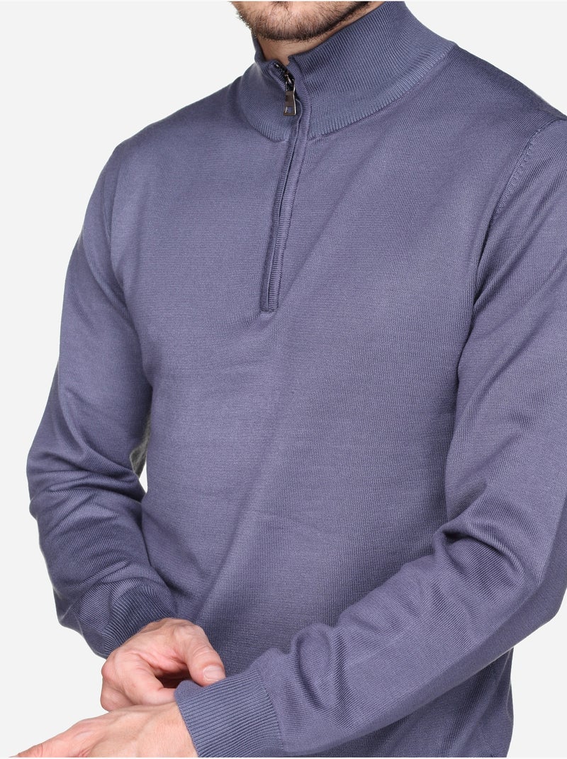Jersey de vestir con cuello de camionero - Frilivin Índigo - Kiabi