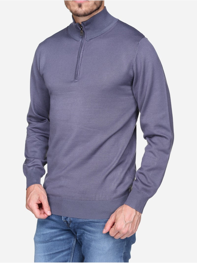 Jersey de vestir con cuello de camionero - Frilivin Índigo - Kiabi