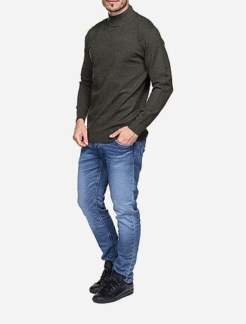 Jersey de vestir con cuello de chimenea - Yves Enzo