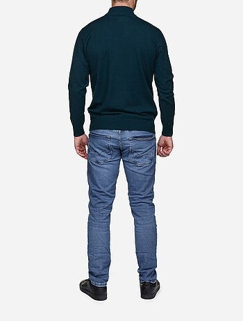 Jersey de vestir con cuello de chimenea - Yves Enzo