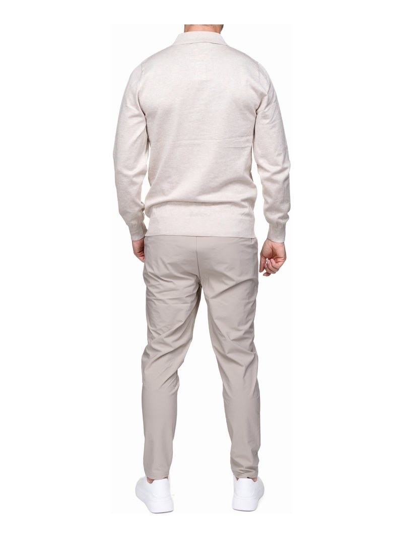 Jersey de vestir con cuello de polo - Frilivin Crema - Kiabi