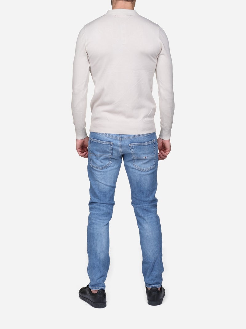Jersey de vestir con cuello de polo - Kenzarro Crema - Kiabi