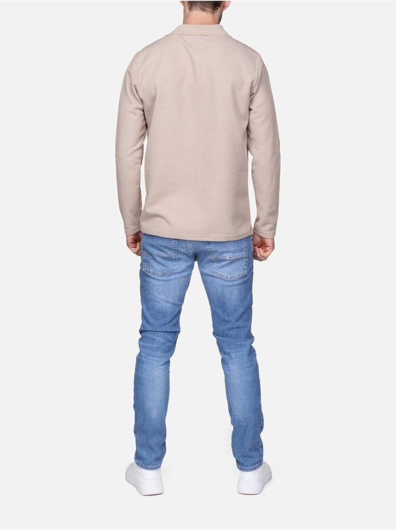 Jersey de vestir con cuello en V - Frilivin Crema - Kiabi