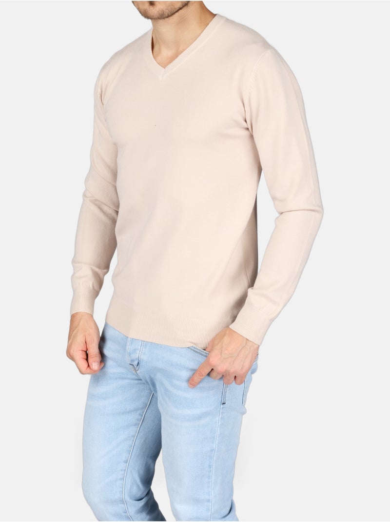 Jersey de vestir con cuello en V - Kenzarro Crema - Kiabi