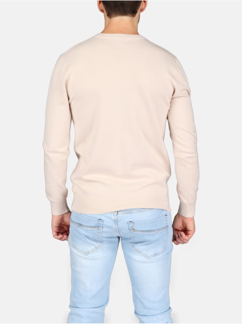 Jersey de vestir con cuello en V - Kenzarro Crema - Kiabi
