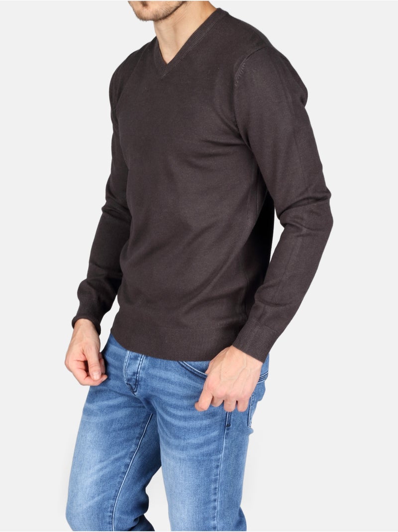 Jersey de vestir con cuello en V - Kenzarro Gris oscuro - Kiabi