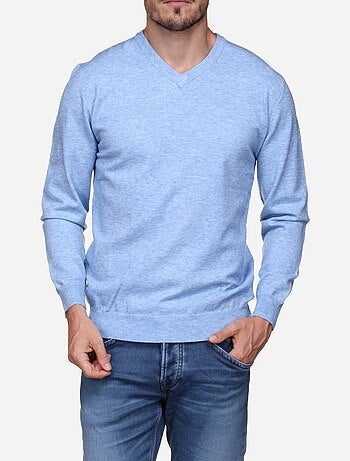 Jersey de vestir con cuello en V - Yves Enzo
