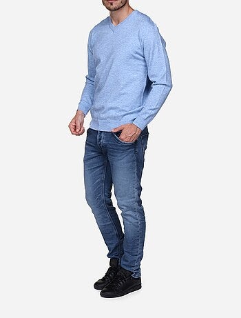 Jersey de vestir con cuello en V - Yves Enzo