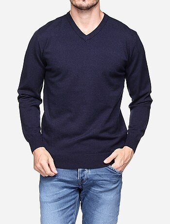 Jersey de vestir con cuello en V - Yves Enzo