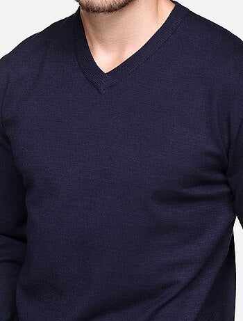 Jersey de vestir con cuello en V - Yves Enzo