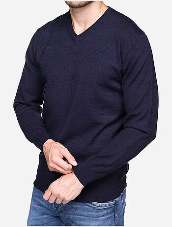 Jersey de vestir con cuello en V - Yves Enzo