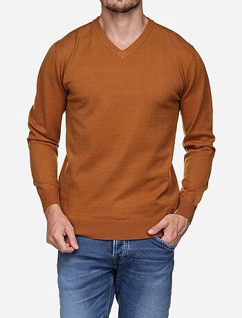 Jersey de vestir con cuello en V - Yves Enzo
