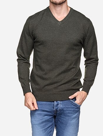 Jersey de vestir con cuello en V - Yves Enzo