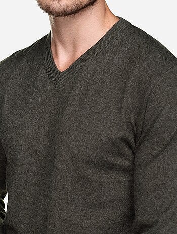 Jersey de vestir con cuello en V - Yves Enzo