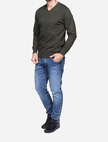 Jersey de vestir con cuello en V - Yves Enzo
