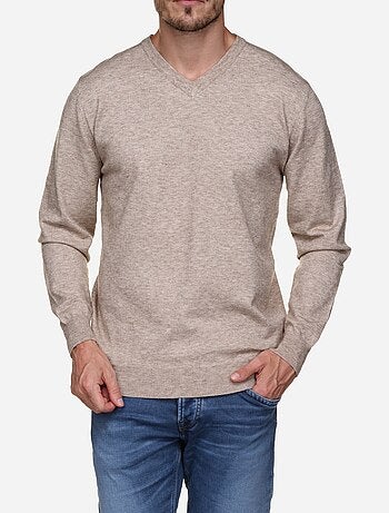 Jersey de vestir con cuello en V - Yves Enzo