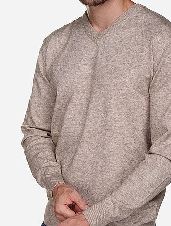 Jersey de vestir con cuello en V - Yves Enzo