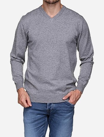 Jersey de vestir con cuello en V - Yves Enzo