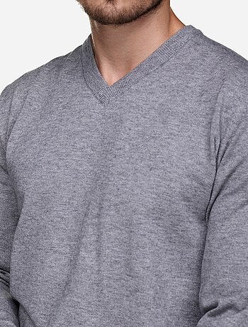 Jersey de vestir con cuello en V - Yves Enzo
