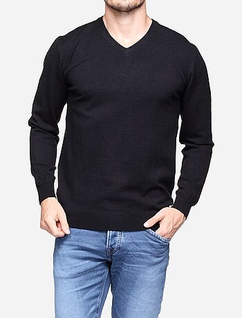 Jersey de vestir con cuello en V - Yves Enzo