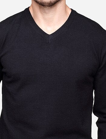 Jersey de vestir con cuello en V - Yves Enzo