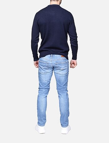 Jersey de vestir con cuello polo y cremallera - Frilivin