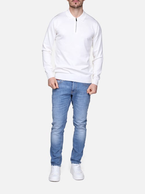 Jersey de vestir con cuello polo y cremallera - Frilivin - Kiabi