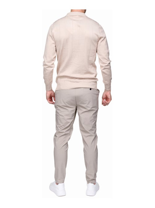 Jersey de vestir con cuello polo y cremallera - Frilivin - Kiabi
