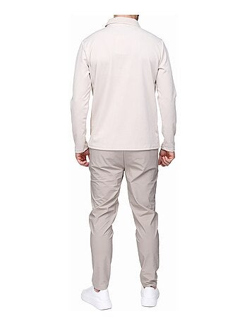 Jersey de vestir con cuello polo y cremallera - Frilivin
