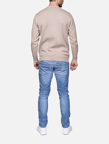 Jersey de vestir con cuello polo y cremallera - Frilivin