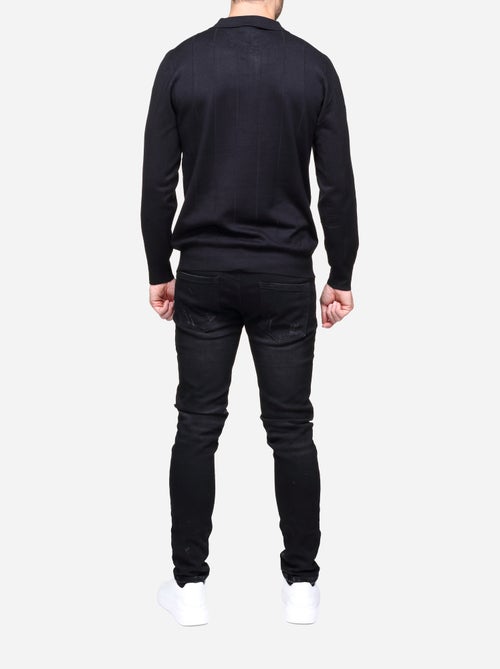 Jersey de vestir con cuello polo y cremallera - Frilivin - Kiabi