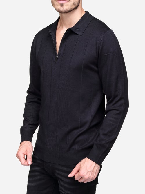 Jersey de vestir con cuello polo y cremallera - Frilivin - Kiabi