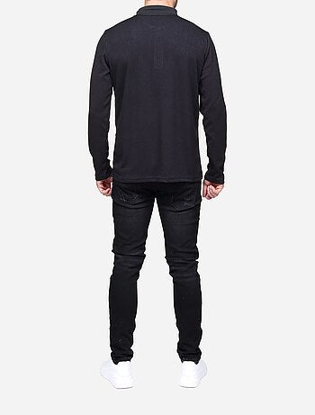 Jersey de vestir con cuello polo y cremallera - Frilivin