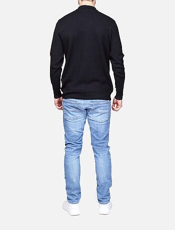 Jersey de vestir con cuello polo y cremallera - Frilivin