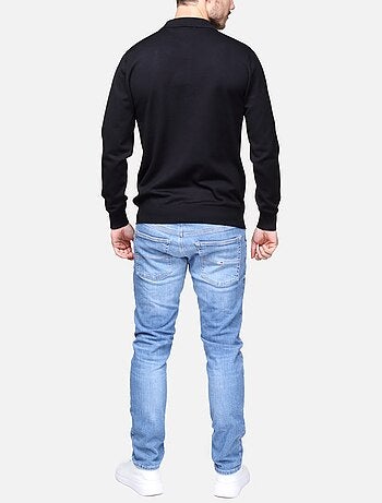 Jersey de vestir con cuello polo y cremallera - Frilivin