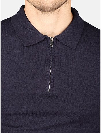 Jersey de vestir con cuello polo y cremallera - Kenzarro