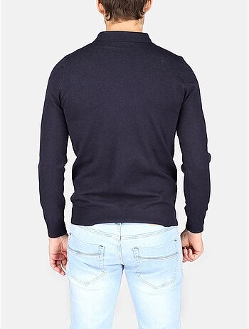 Jersey de vestir con cuello polo y cremallera - Kenzarro