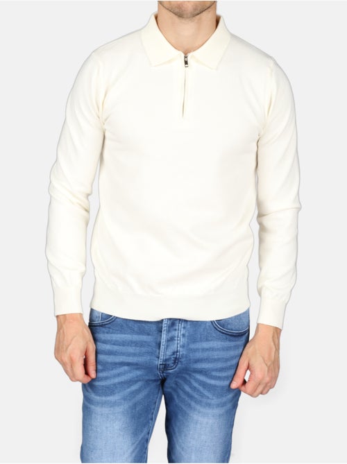 Jersey de vestir con cuello polo y cremallera - Kenzarro - Kiabi Jersey de vestir con cuello polo y cremallera - Kenzarro - Kiabi