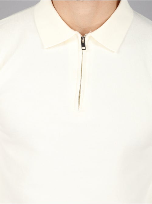 Jersey de vestir con cuello polo y cremallera - Kenzarro - Kiabi Jersey de vestir con cuello polo y cremallera - Kenzarro - Kiabi