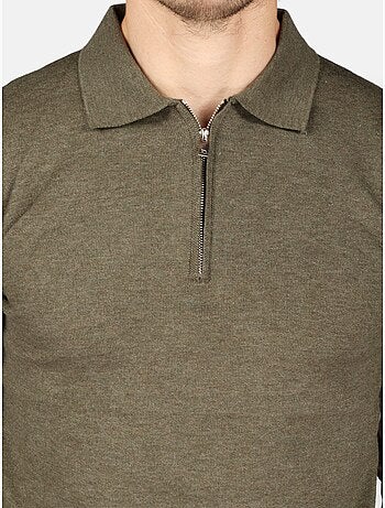 Jersey de vestir con cuello polo y cremallera - Kenzarro
