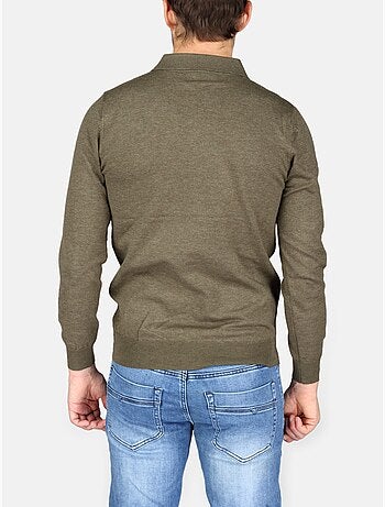 Jersey de vestir con cuello polo y cremallera - Kenzarro