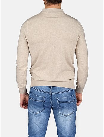 Jersey de vestir con cuello polo y cremallera - Kenzarro